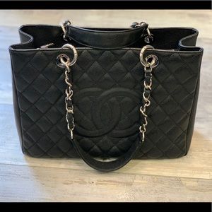 💕SOLD💕 CHANEL GST Grand Shopping Tote Black Caviar